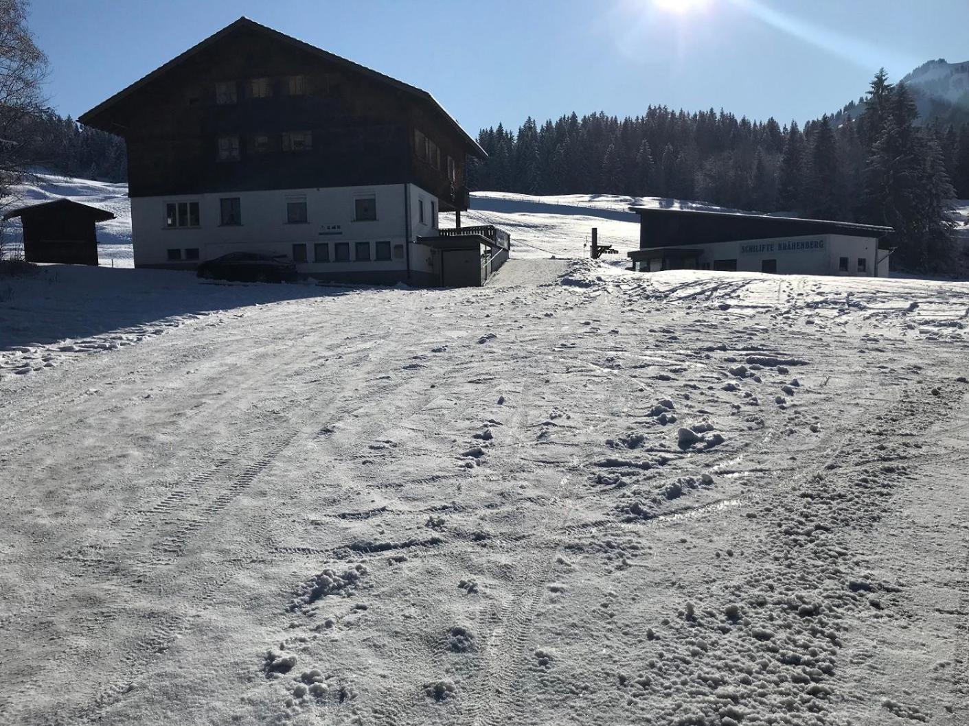 Ferienwohnung Morgentau Am Rande Der Wildnis Sibratsgfall Bagian luar foto